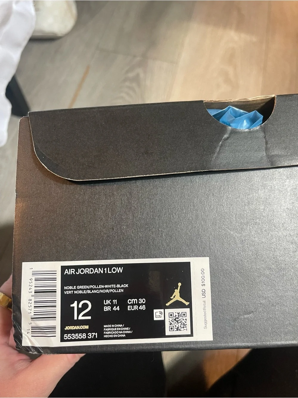 NWT Air Jordan 1 Low Noble Green